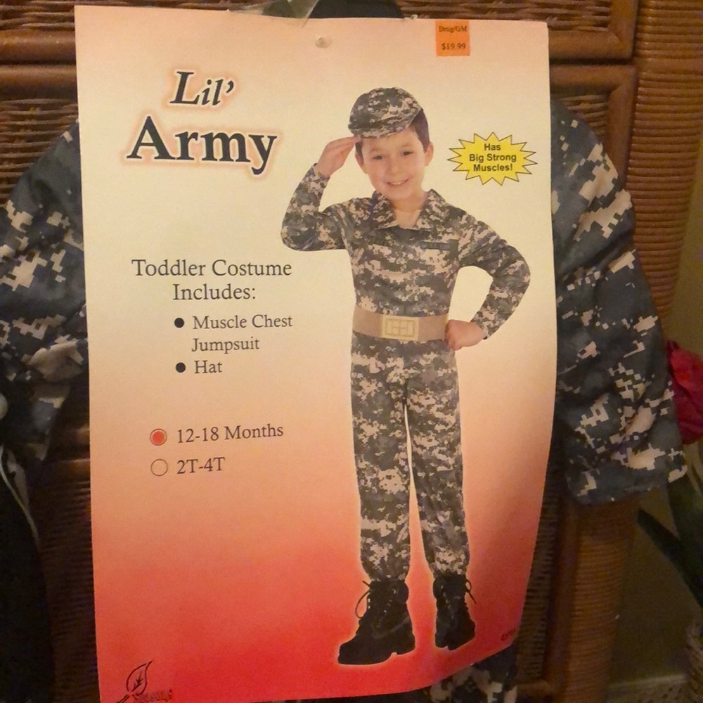 New little army costume